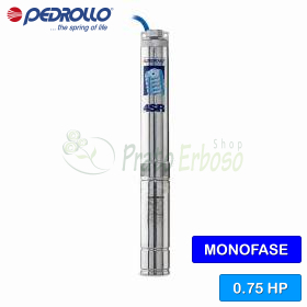 4SRm 1/15 S-PD - 0.75 HP single-phase submersible electric pump Pedrollo - 1