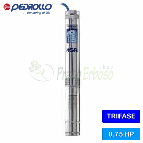4SR 1.5/11 S-PD - Elettropompa sommersa trifase da 0.75 HP Pedrollo - 1