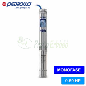 4SRm 2/6 S-PD - Electrobomba sumergible monofásica de 0,50 HP Pedrollo - 1
