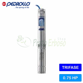 4SR 2/9 S-PD - pompë elektrike zhytëse trefazore 0,75 HP Pedrollo - 1