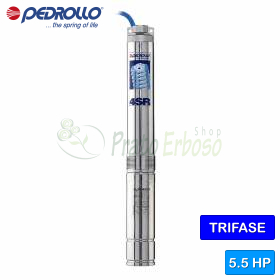 4SR 6/32 S-PD - pompë elektrike zhytëse trefazore 5,5 HP Pedrollo - 1