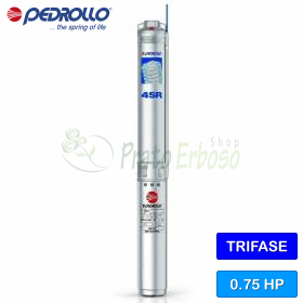 4SR 2/9 S-PS - Elettropompa sommersa trifase da 0.75 HP Pedrollo - 1