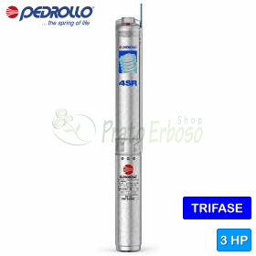 4SR 2/33 S-PS - 3 HP three-phase submersible electric pump Pedrollo - 1