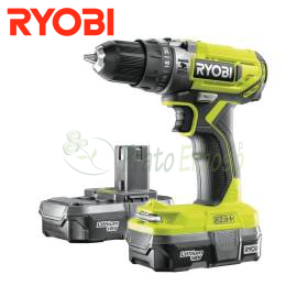 Ryobi R18PD2-213G trapano avvitatore 18V con 2 batterie