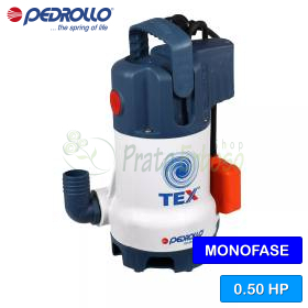 TEX 2 (10m) - pompa electrica de scurgere 0,50 CP pentru apa murdara Pedrollo - 1