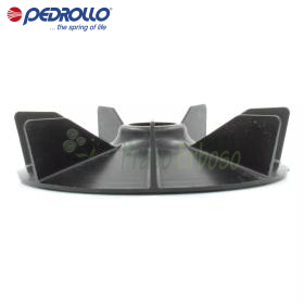 Ventola nera FAN-90 per elettropompa, foro albero 24 mm, su banco officina