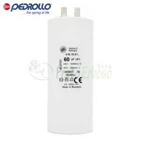 Kondensator 60 F - 60 mikro farad 450 VL Pedrollo - 1
