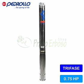 Dreiphasige elektrische Tauchpumpe 3SR 2/21 – 0,75 PS Pedrollo - 1
