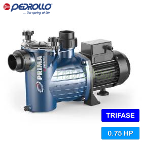 PRIMA 75 - Pompe de piscine électrique triphasée 0,75 CV Pedrollo - 1