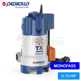 TRITUS-TX elettropompa trituratrice Pedrollo 0.75 HP