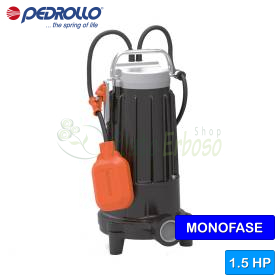 TRm 1.1 - Submersible electric pump with single-phase grinder 1.5 HP Pedrollo - 1