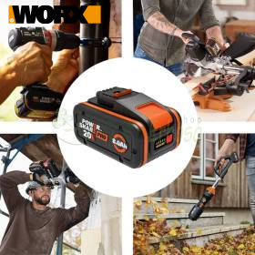 WA3648 - Batteria al litio 20 V da 8 Ah