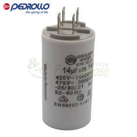 Kondensator 14 F - 14 mikro farad 450 VL Pedrollo - 1