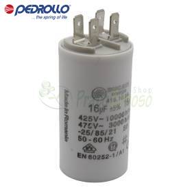 Condensador de 16 F - 16 microfaradios, 450 VL Pedrollo - 1