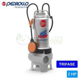 VX 20/50-MF - Bomba para aguas residuales VORTEX trifásica Pedrollo de 2 HP - 1