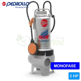 BCm 20/50-MF - Pompë për ujëra të zeza Pedrollo 2 HP me një fazë, me dy kanale - 1