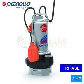 VX 20/50 - Bomba eléctrica VORTEX trifásica Pedrollo de 2 HP para aguas residuales - 1