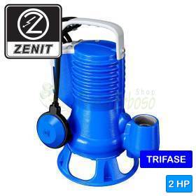Bomba sumergible VORTEX 200/2/G50V 2 HP para aguas residuales