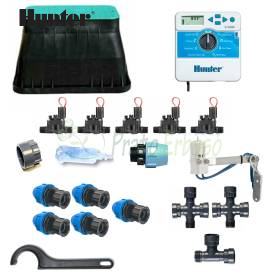 Kit de riego Hunter 5 zonas X CORE 6 - componentes y accesorios