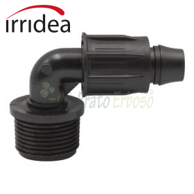 GG-GMC-D16 - Elbow with ring nut 16 mm x 3/4" Irridea - 1