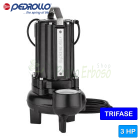 VXC 30/65 - Pompă de canalizare VORTEX trifazată de 3 CP Pedrollo - 1