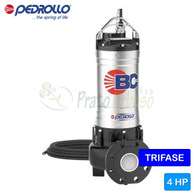 Pompe Pedrollo BC 40/50 pour eaux usées et boues, 4 CV