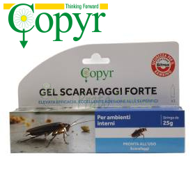 Gel puternic împotriva gândacilor de bucătărie - seringă insecticidă 25g Copyr - 1