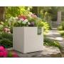 Millennium R Cube – 49 cm Würfelvase Perle