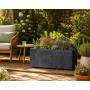 Jardinière Millennium R - Bac à fleurs anthracite de 59 cm Deroma - 1
