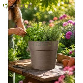 Save pot - 29cm round camel pot Deroma - 1