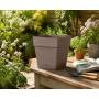Save Square pot - Vaso quadro da 17 cm camel
