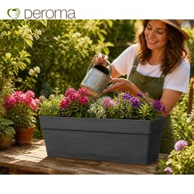 Cutie de fereastră Save - vază antracit 49 cm Deroma - 1