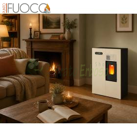 Sobë me pelet Camilla fildishi 4.6 kW