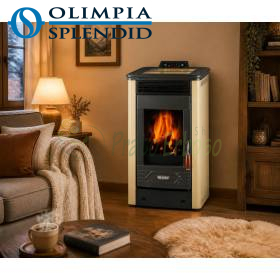 Dafne 65 beige pellet stove 5.5 kW - Olimpia Splendid