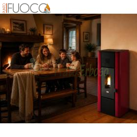 Minnie - Sobë pelet e kuqe 6,3 kW Punto Fuoco