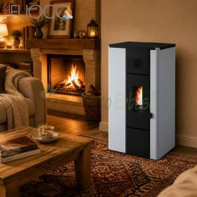 Noa - Poêle à granulés blanc 6,3 kW