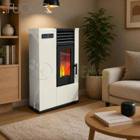 Estufa de pellets Susy marfil 7,5 kW