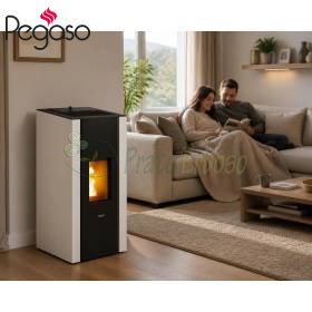 Poêle à pellets Elane 9.0 blanc - 8,5 kW