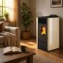 Lory - Stufa a pellet da 9.5 Kw avorio