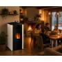 Mira 16 - Stufa a pellet hydro da 16 Kw bianco