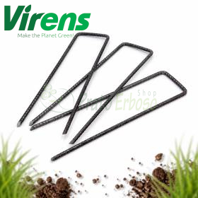 50-piece pack of steel U-shaped pegs