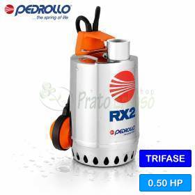 RX 2 (5m) - Elettropompa per acque chiare trifase da 0.50 HP Pedrollo - 1