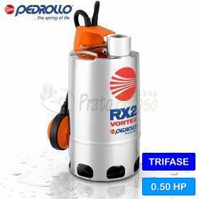 RX 2/20 (5m) - 0,50 PS dreiphasige VORTEX-Elektropumpe für Schmutzwasser Pedrollo - 1