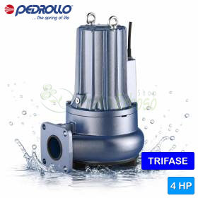 MC 40/50-F - 4 PS dreiphasige, zweikanalige elektrische Abwasserpumpe Pedrollo - 1