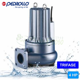 MC 40/65-F - 4 PS dreiphasige Zweikanal-Elektropumpe für Abwasser Pedrollo - 1