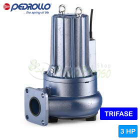 VXC 30/50-F - Elettropompa VORTEX per acque luride trifase da 3 HP Pedrollo - 1