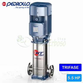 HT 10/9-PRO - Pompe électrique multicellulaire verticale triphasée de 5,5 CV Pedrollo - 1