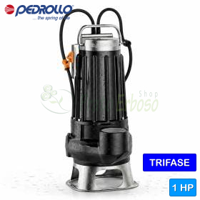 VXC 10/35 - 1 PS dreiphasige VORTEX-Abwasserpumpe Pedrollo - 1