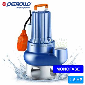 VXCm 15/65 - Elettropompa per acque luride VORTEX monofase da 1.5 HP Pedrollo - 1