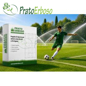 Proiect de irigații cu 24 de stropitori pentru terenuri de fotbal cu gazon natural Prato Erboso - 1